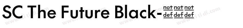 SC The Future Black字体转换